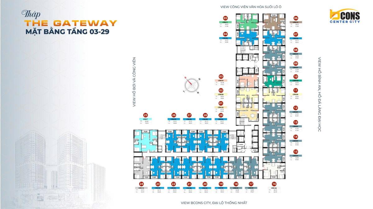 Mặt bằng The Gateway 3-29