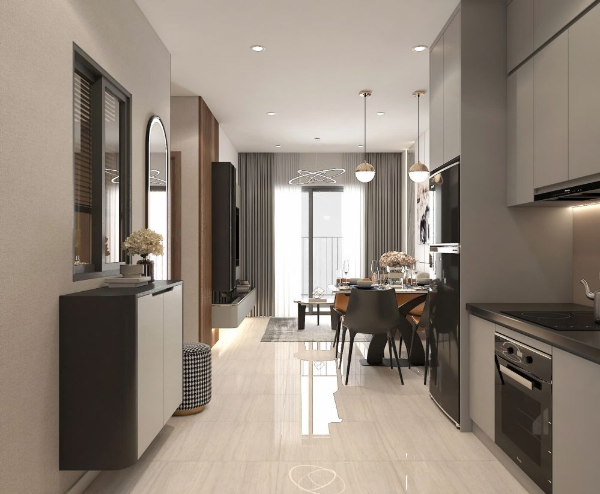 mặt bằng căn hộ Bcons Center City