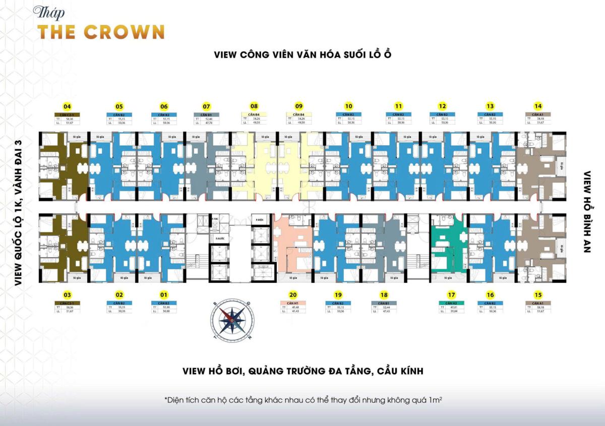 Mặt bằng The Crown